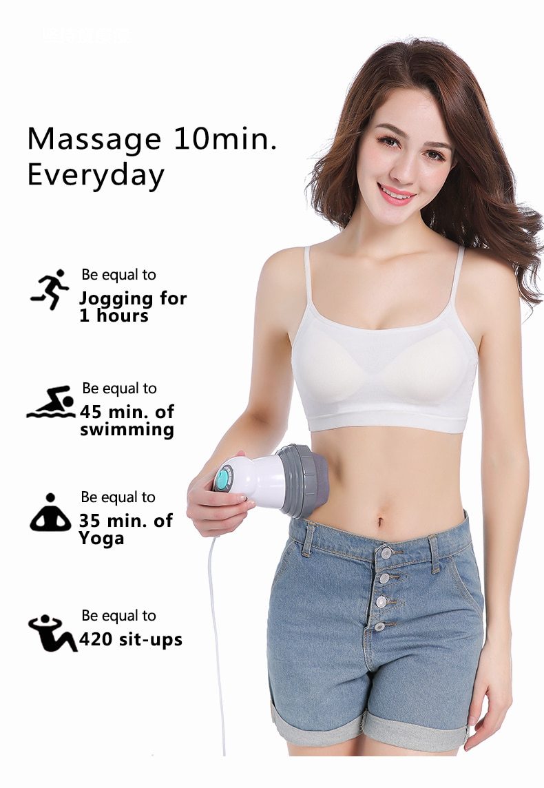 Electric Noiseless Vibration Kneading And Massage Roller Full Body Massager