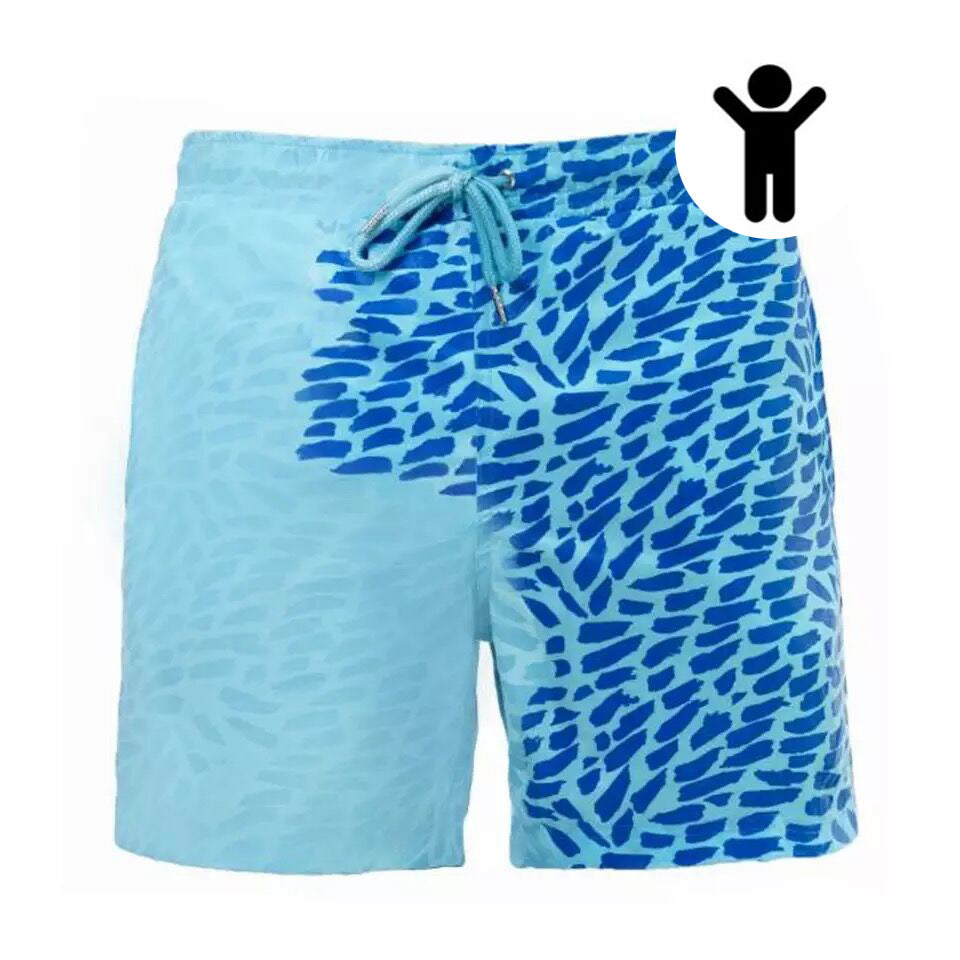 Magical Change Color Beach Shorts Summer Men Swimming Trunks