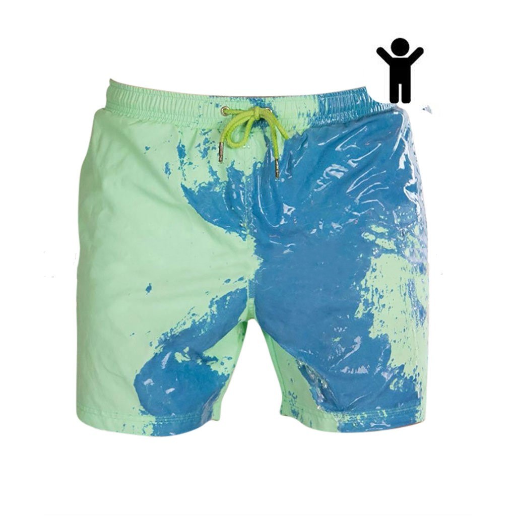 Magical Change Color Beach Shorts Summer Men Swimming Trunks
