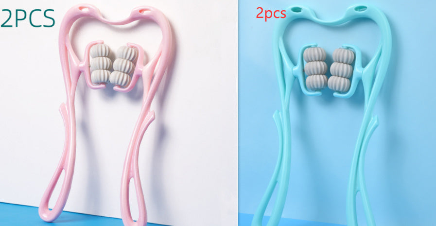 Multifunctional Manual Six-wheel Neck Massager Roller Tool