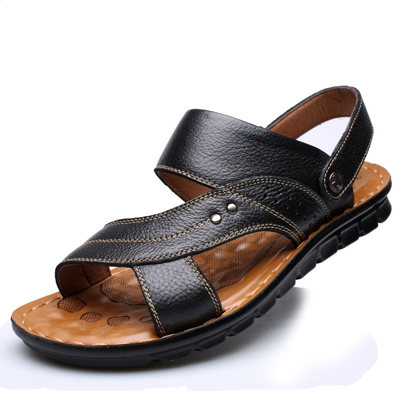 Men Sandals Summer Beach Shoes Adjustable Back Strap Design