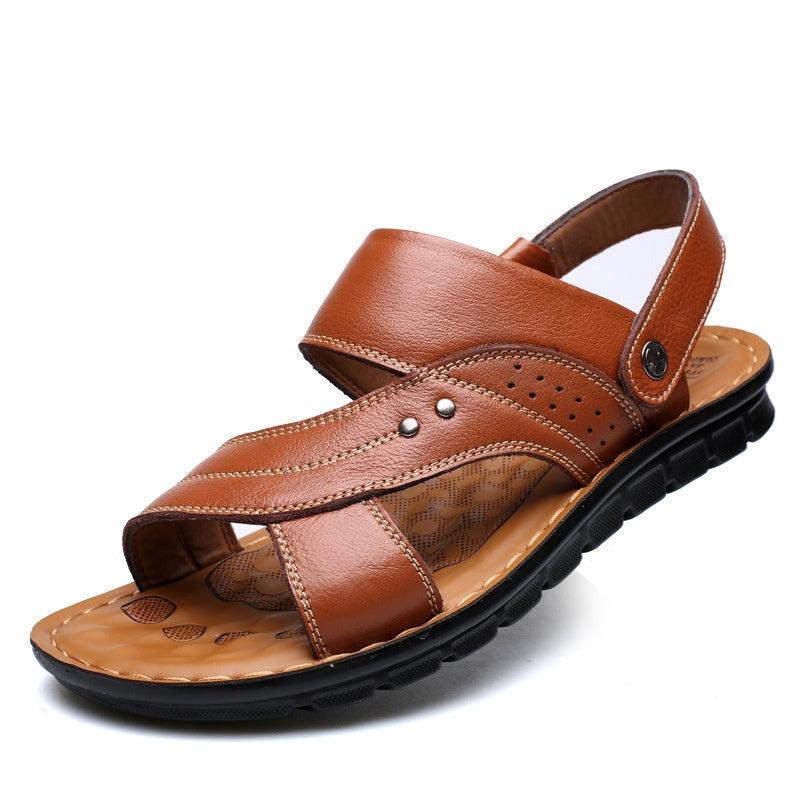 Men Sandals Summer Beach Shoes Adjustable Back Strap Design