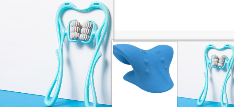 Multifunctional Manual Six-wheel Neck Massager Roller Tool