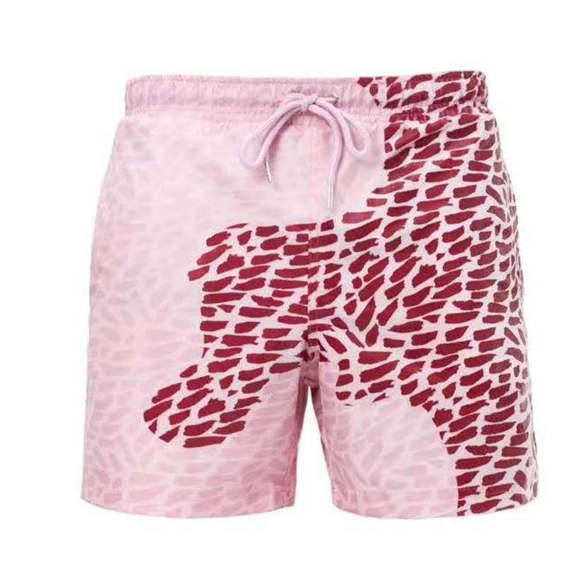 Magical Change Color Beach Shorts Summer Men Swimming Trunks
