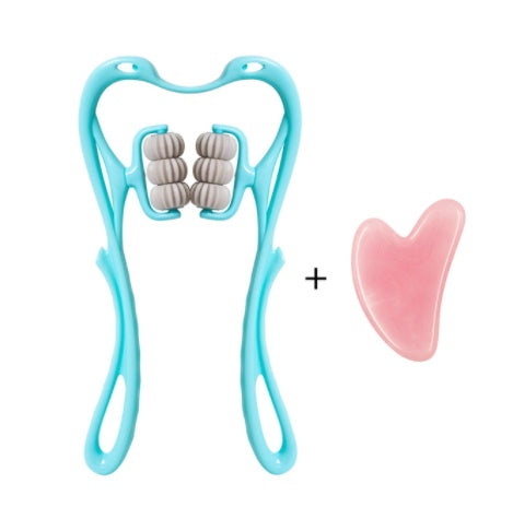 Multifunctional Manual Six-wheel Neck Massager Roller Tool