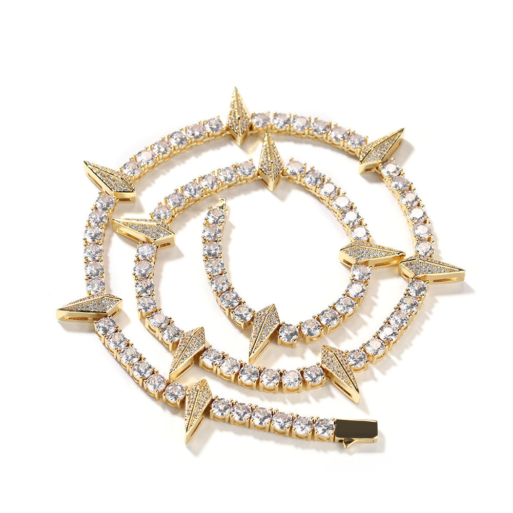 Men's Minority Design Sense Zircon Necklace Fashion Accessories