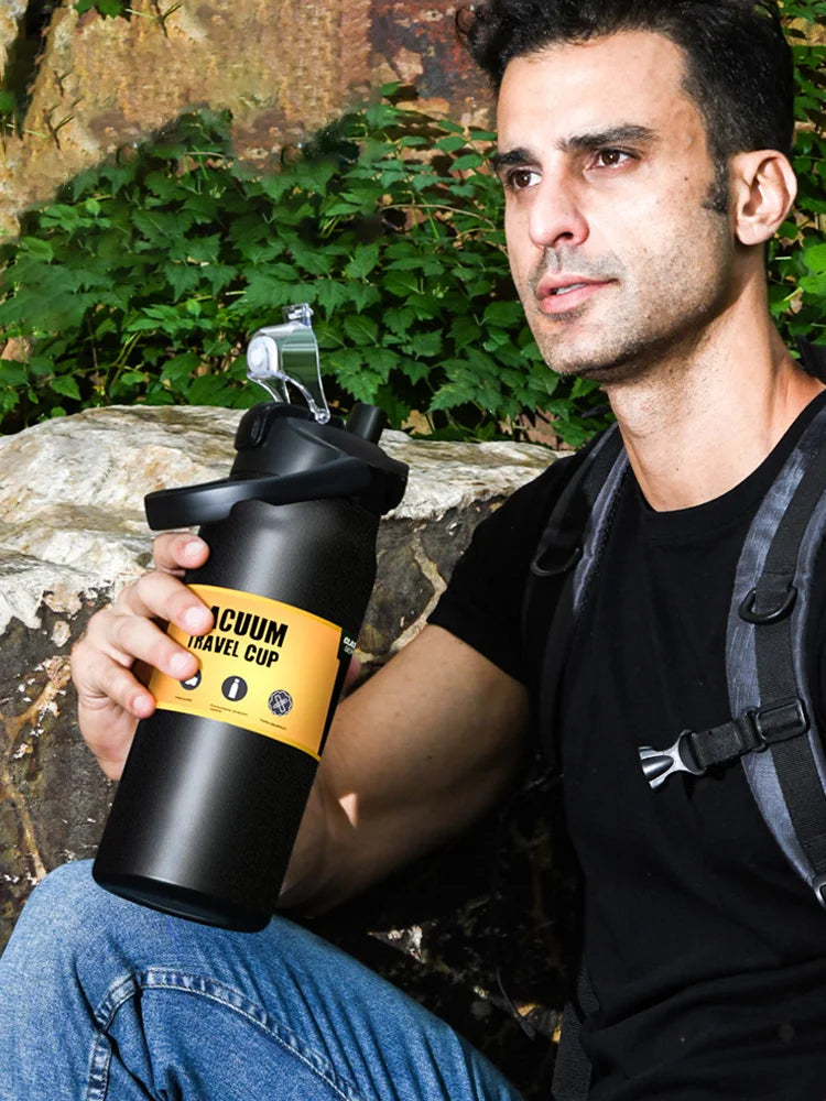 Outdoor Thermos Portable Stainless Steel Thermal Mug Tumbler