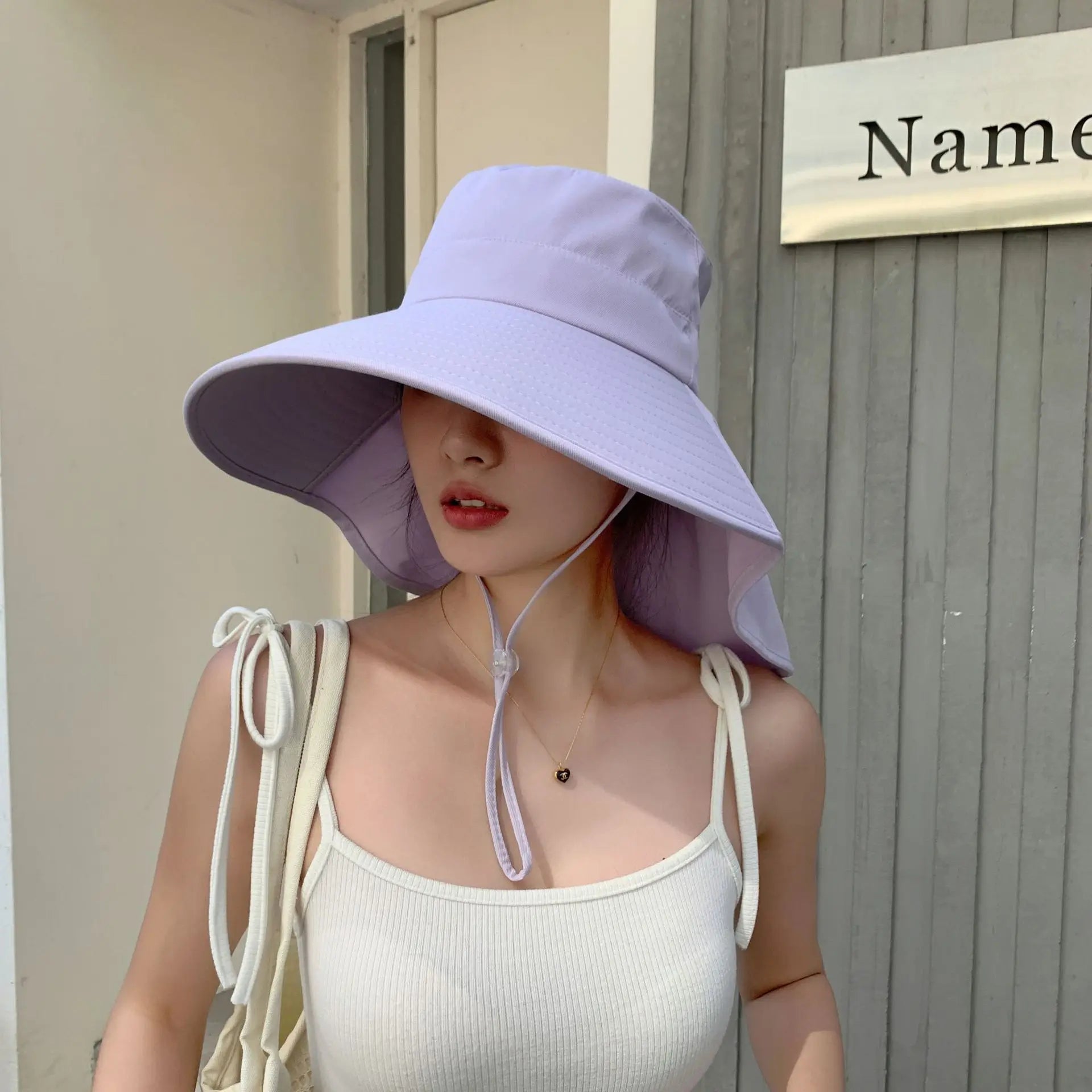 Outdoor Sun Bucket Hat for Women Neck Cover 50+ UPF Protection