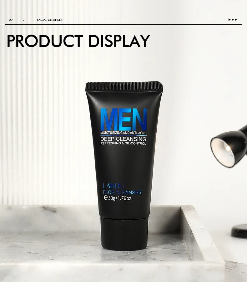 Men Facial Cleanser Face Wash Moisturizing Man Skin Care