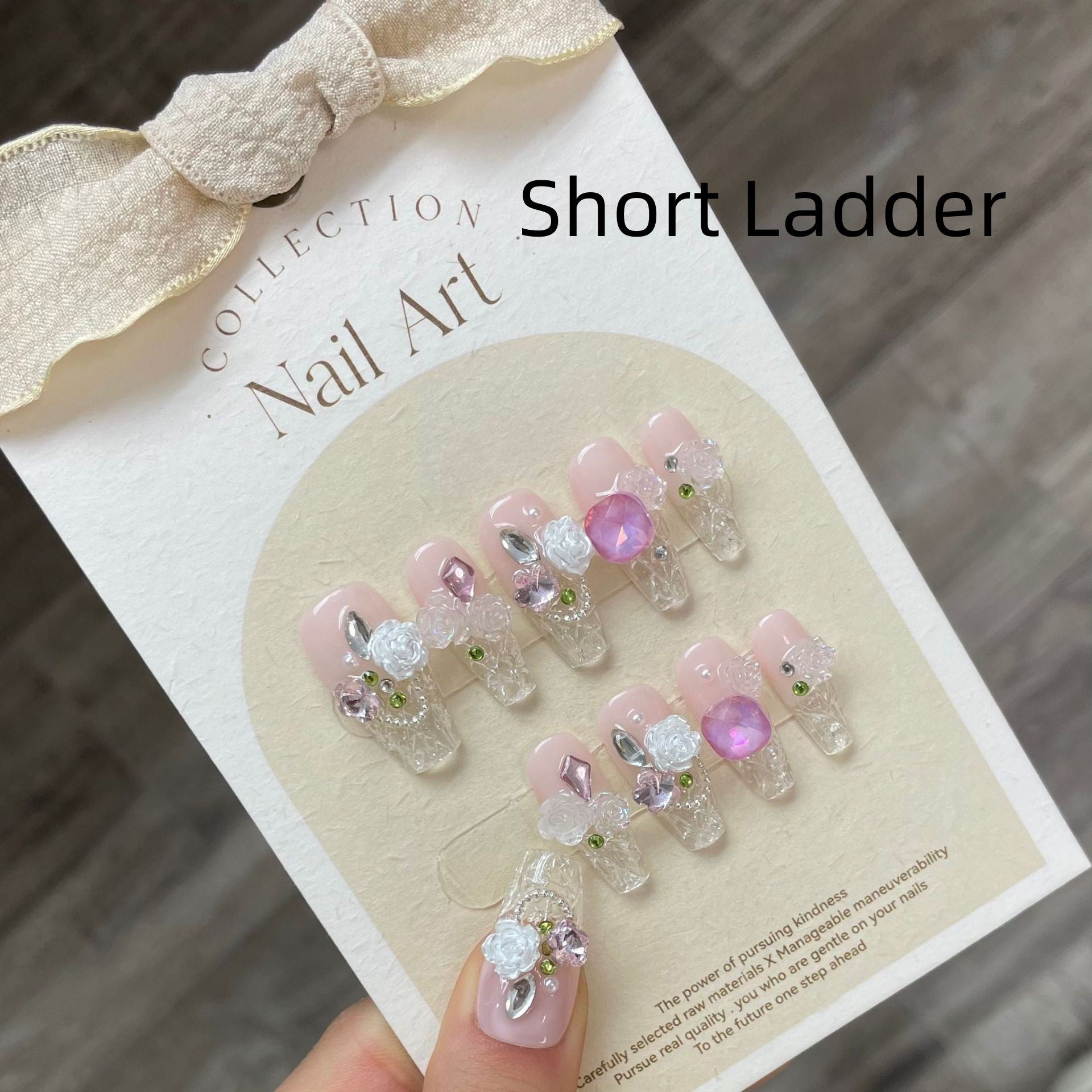 Handmade Wear Armor Ice Transparent New Nail Design