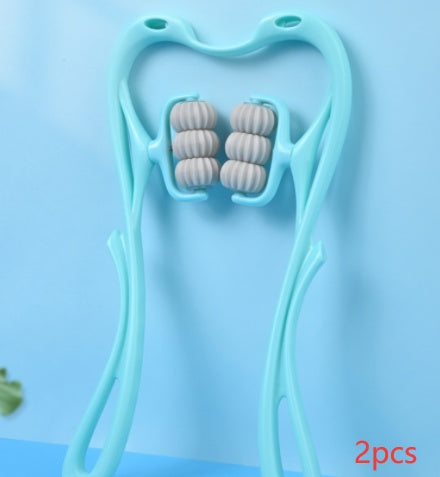 Multifunctional Manual Six-wheel Neck Massager Roller Tool